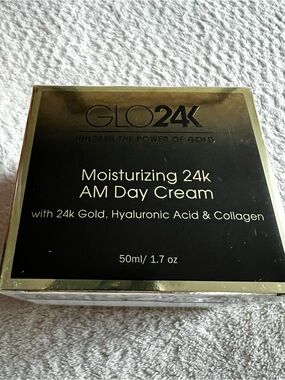 GLO24K
Moisturizing 24K AM Day Cream 1.7oz SEALED